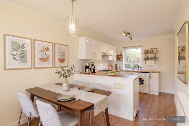 Kitchen/Dining Room - Digitally Staged