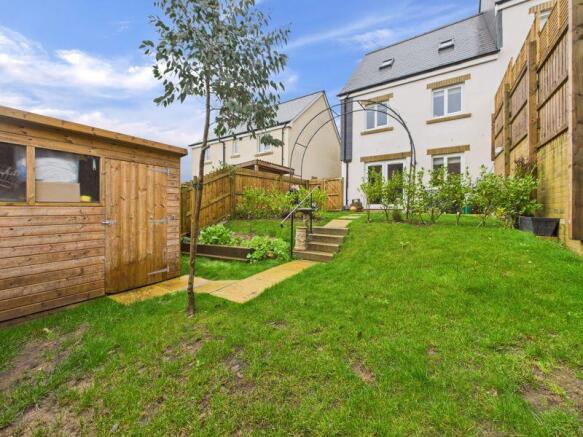 Garden and rear elevation