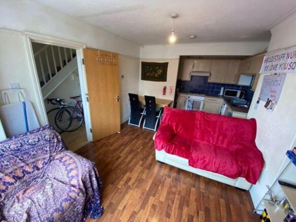 Bright and inviting living room featuring comfo...