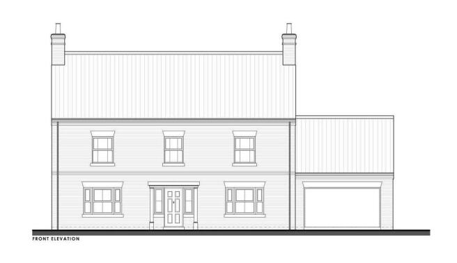 Plot 3 front elev...