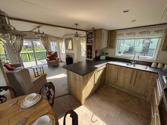 Open Plan Layout in the ABI Westwood Holiday Lodge