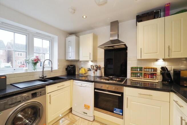 Modern Kitchen area with plinth lighting