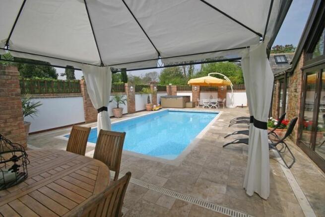 Pool and gazebo