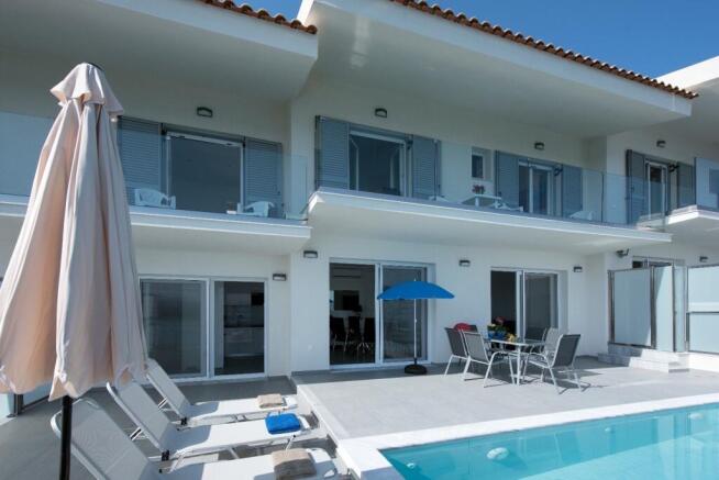 Villas from the pool