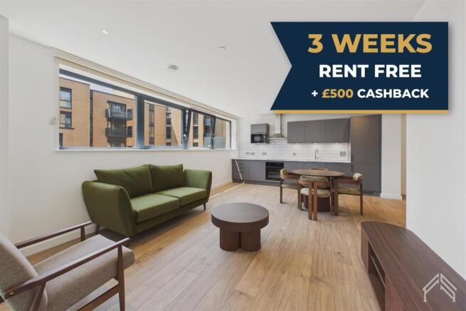 3 Weeks Rent Free + 500 Cashback - Green Sofa 2 -