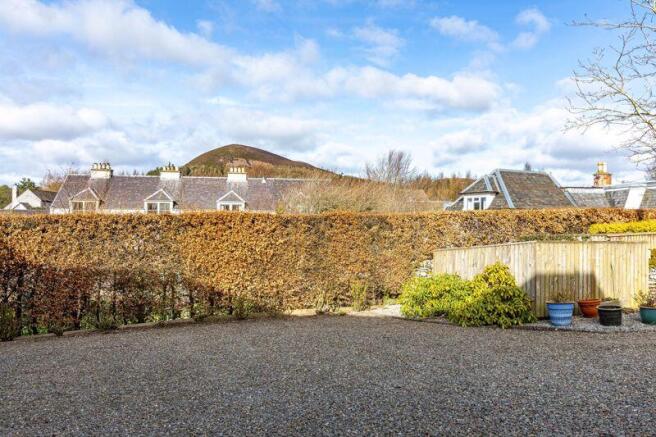 Driveway & View to Eildon Hills