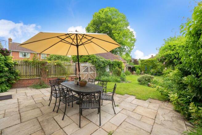 Rear garden patio