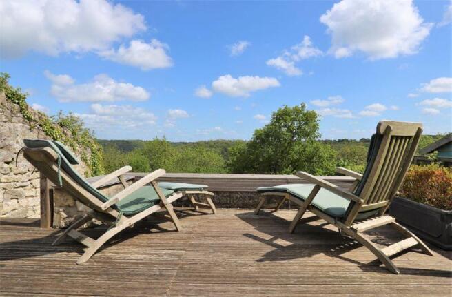 Decked seating area