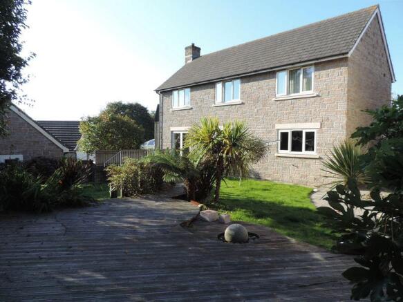 Rear garden and deck
