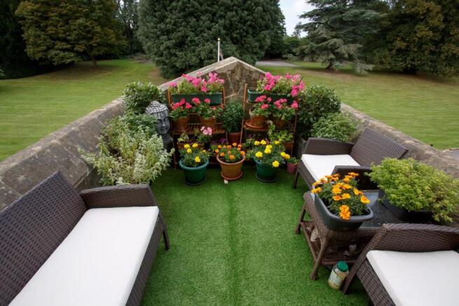 Balcony Overlooking Main Estate