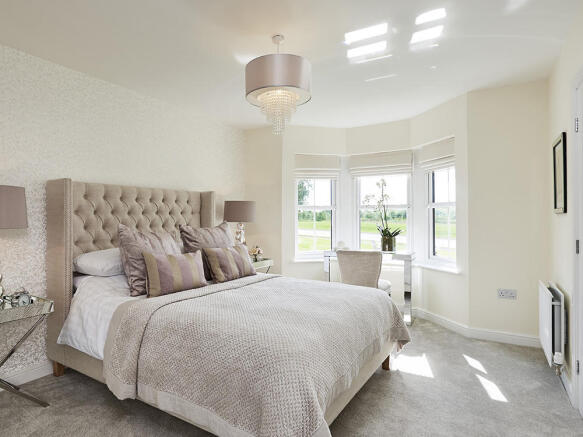 Master bedroom with en-suite and bay window