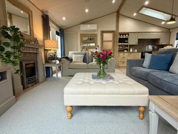 Comfortable open plan sitting room