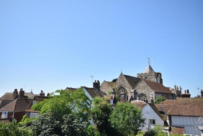 View of Church from Top Floor Bedroom