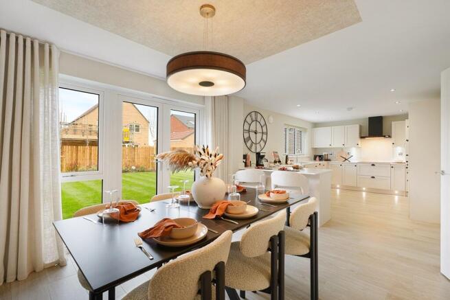 Enjoy the sociable dining space
