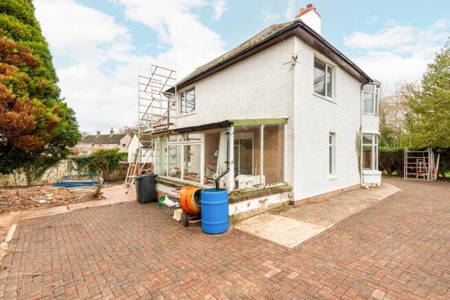 Rear of property