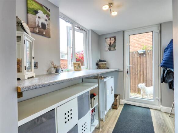 utility  - rear porch