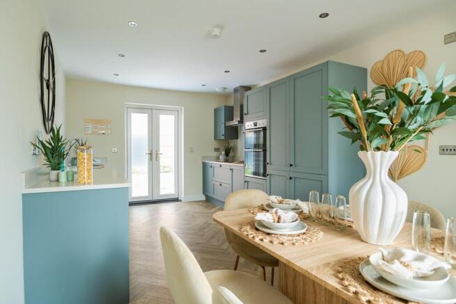 The kitchen diner is a stunning space