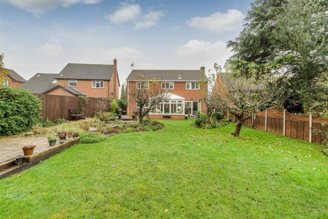 Rear garden looking back to house