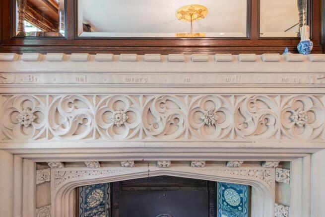 Dining Hall   fireplace
