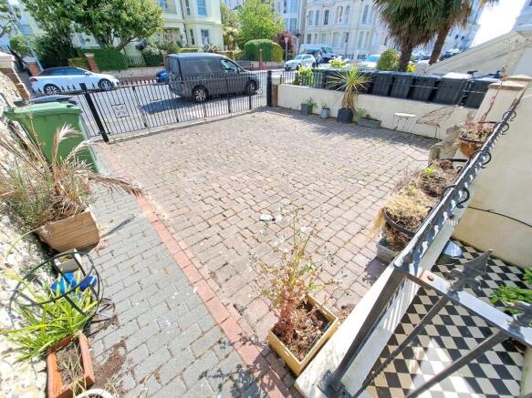 Rear courtyard