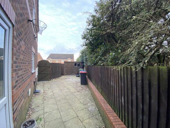 Side Paved Garden Area