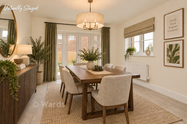 Staged Dining Area