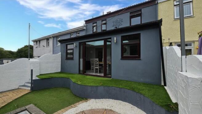 Rear of property