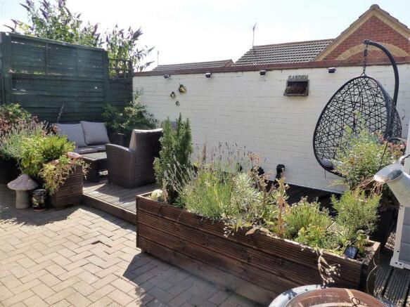 Decked patio area