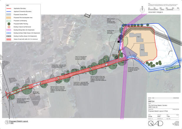 Site Layout Plan - Ex - SK03 Proposed Sketch Layou