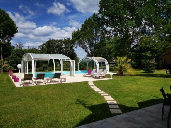 Piscine en L