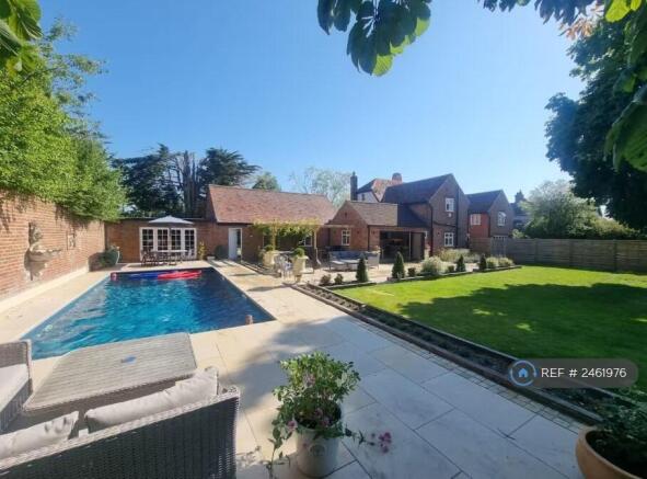 House, Garden And Pool