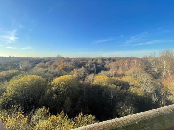 Westerly View from 6th Floor Balcony across Heaton