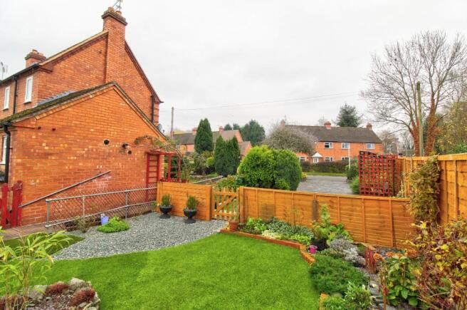 Side garden and driveway