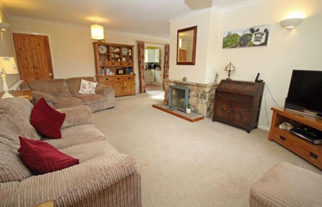 Sitting room with open fire