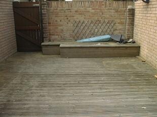 decked area