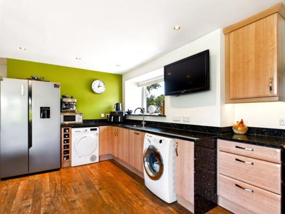 Kitchen/dining/family room.