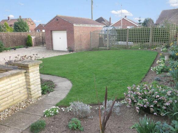 Front garden/garage