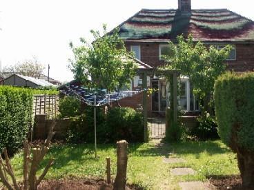 Rear of property