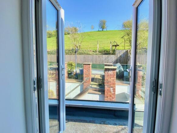 View into garden