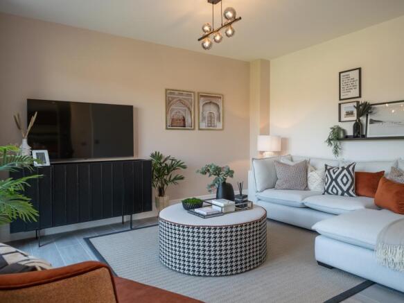 Family room of the Richmond, a 4 bedroom house