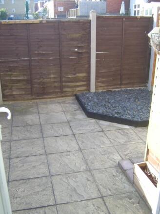 Rear courtyard
