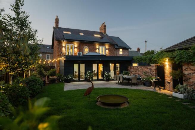 House & Gardens at Twilight