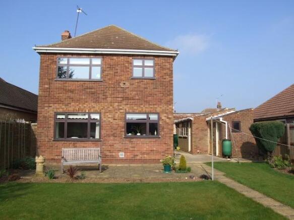 Rear of property