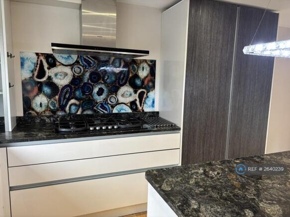 Kitchen With 5 Burner Glass Top Gas Hob