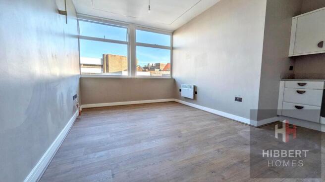 Reception room and kitchen