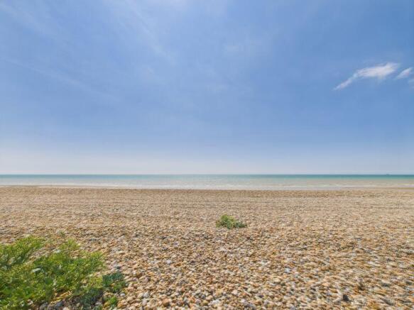 Beach at the bottom of garden 