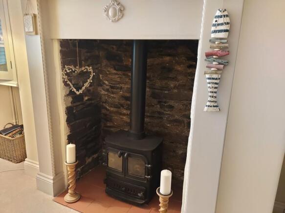 Woodburner in din...