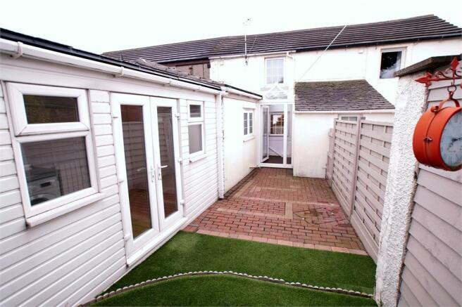 Rear of property