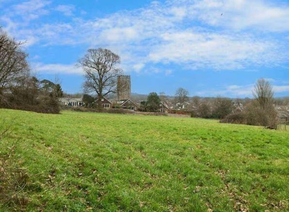 View east across the site