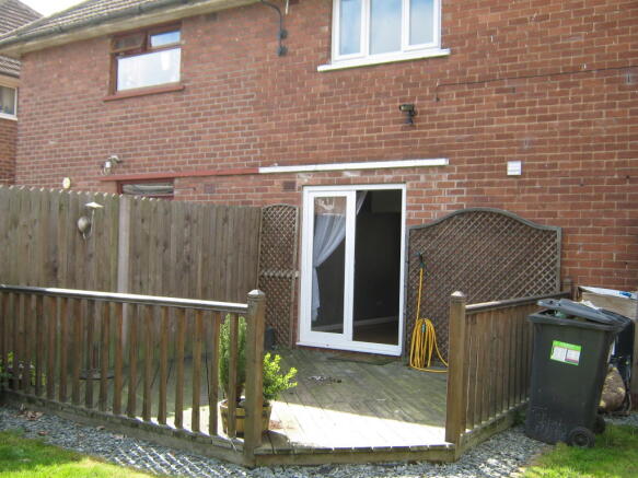 Rear of property